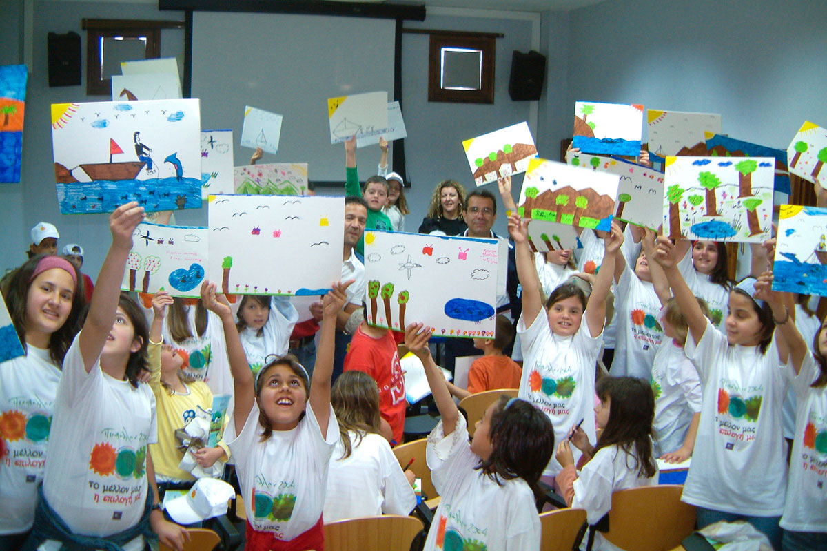 Περιβαλλοντική εκπαίδευση μαθητών δημοτικού. ( Φωτο: Άρης Βιδάλης)